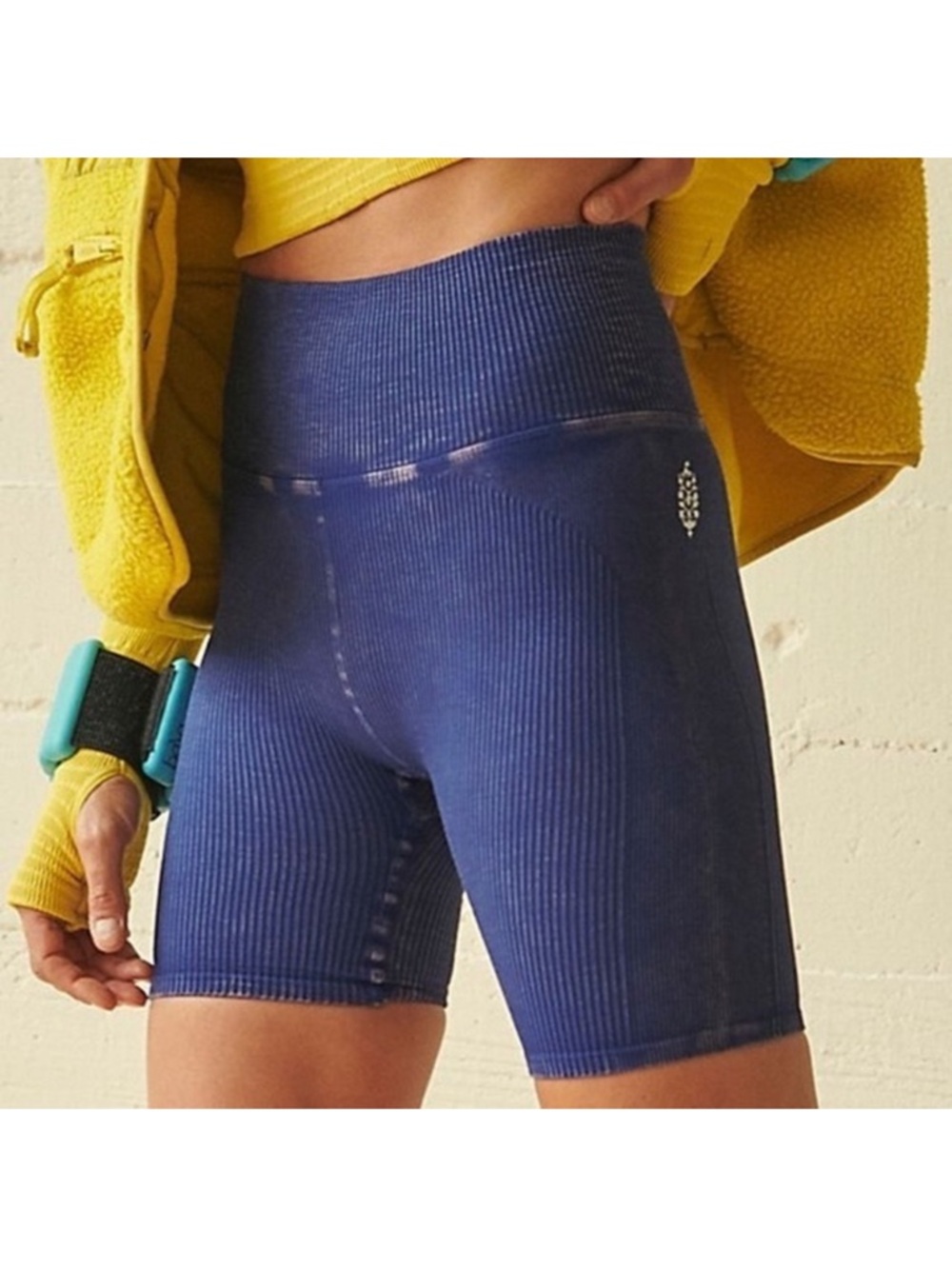 FP Movement Happiness Runs Bike Shorts Navy Blue